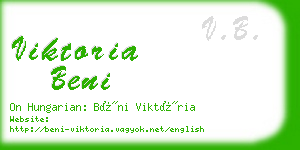 viktoria beni business card